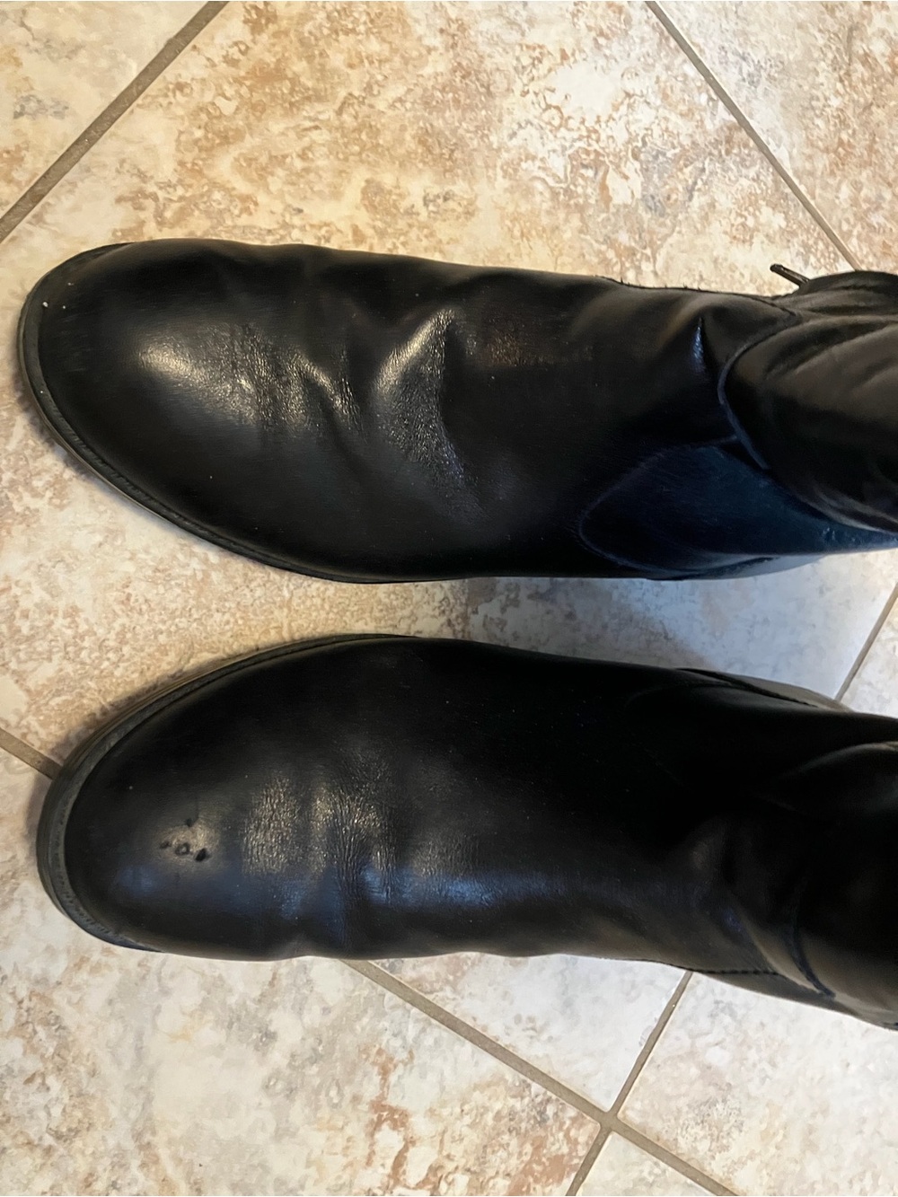Lauren Ralph Lauren Black & Brown Leather Women's Heeled Boots